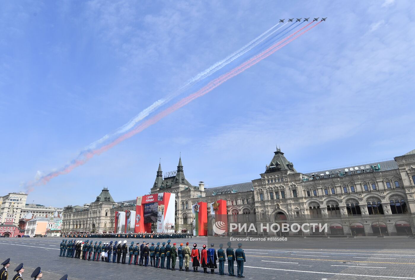 Генеральная репетиция военного парада, посвящённого 77-й годовщине Победы в Великой Отечественной войне
