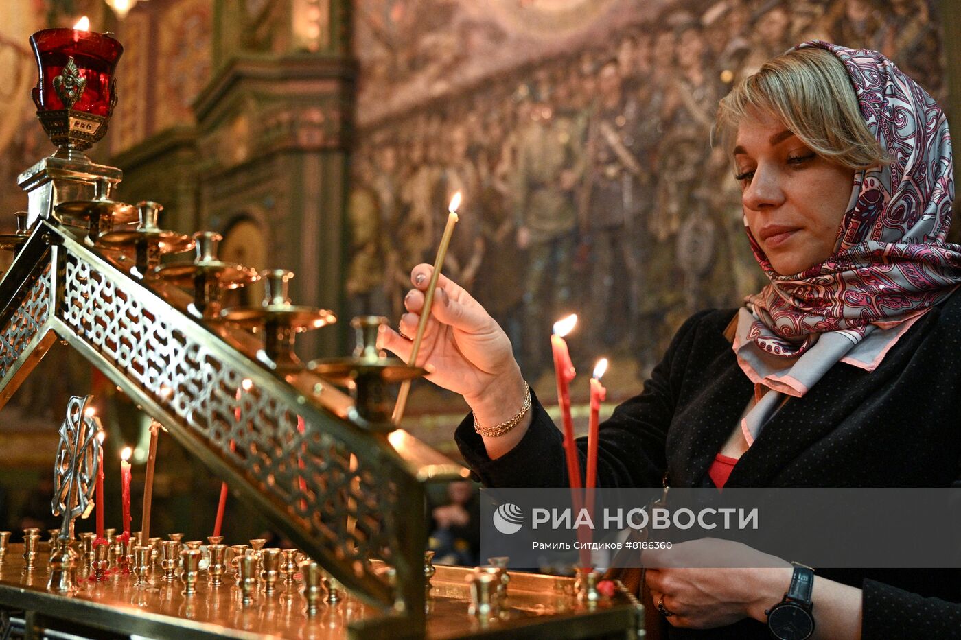 Патриаршее служение в Главном храме Вооруженных Сил