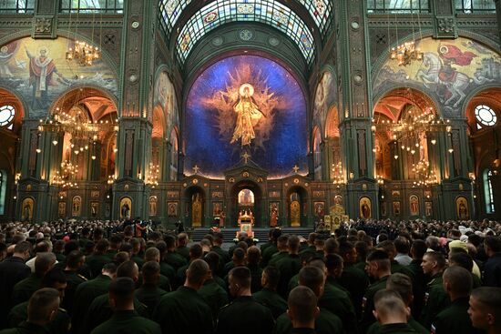 Патриаршее служение в Главном храме Вооруженных Сил