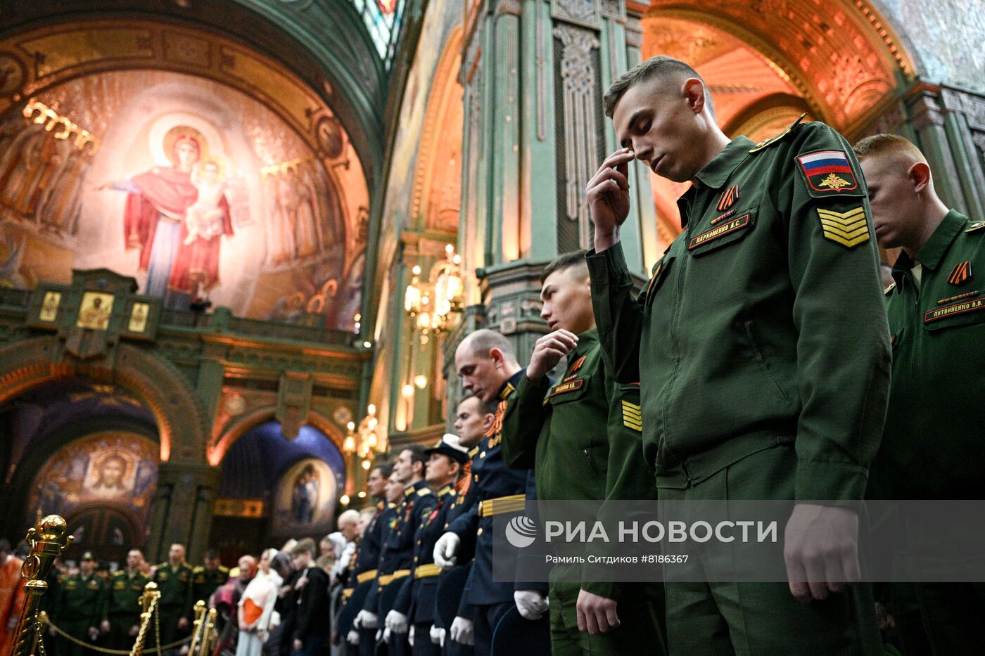 Патриаршее служение в Главном храме Вооруженных Сил