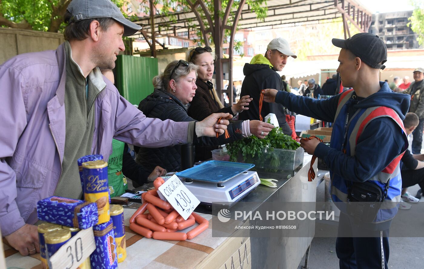 Подготовка к празднованию 9 мая в ДНР