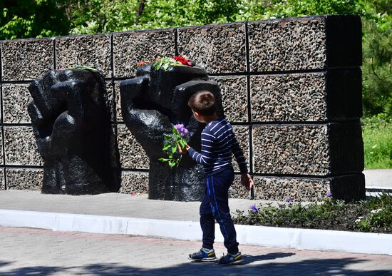 Подготовка к празднованию 9 мая в ДНР