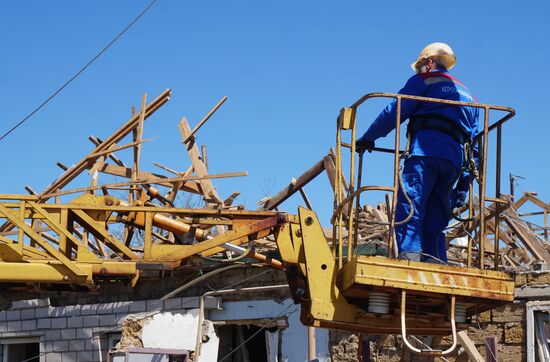 В Херсонской области по городу Голая Пристань украинские войска ударили из ракетного комплекса "Точка-У"