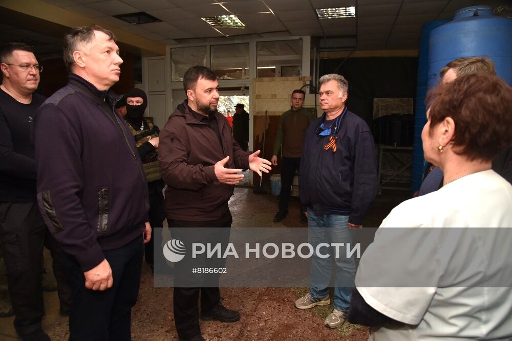 Д. Пушилин и М. Хуснуллин посетили освобождённые города на юге ДНР