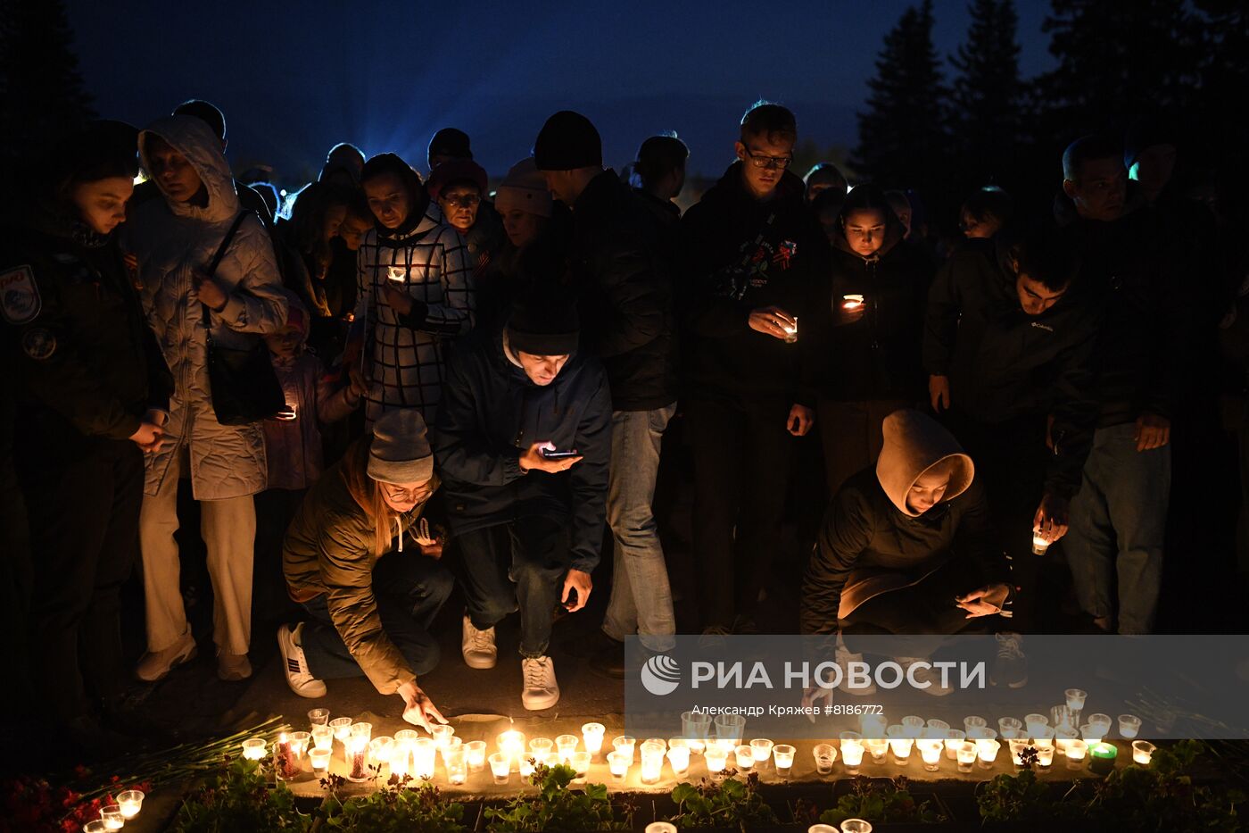 Акция "Свеча памяти" в Новосибирске