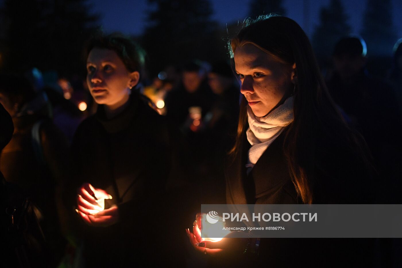 Акция "Свеча памяти" в Новосибирске