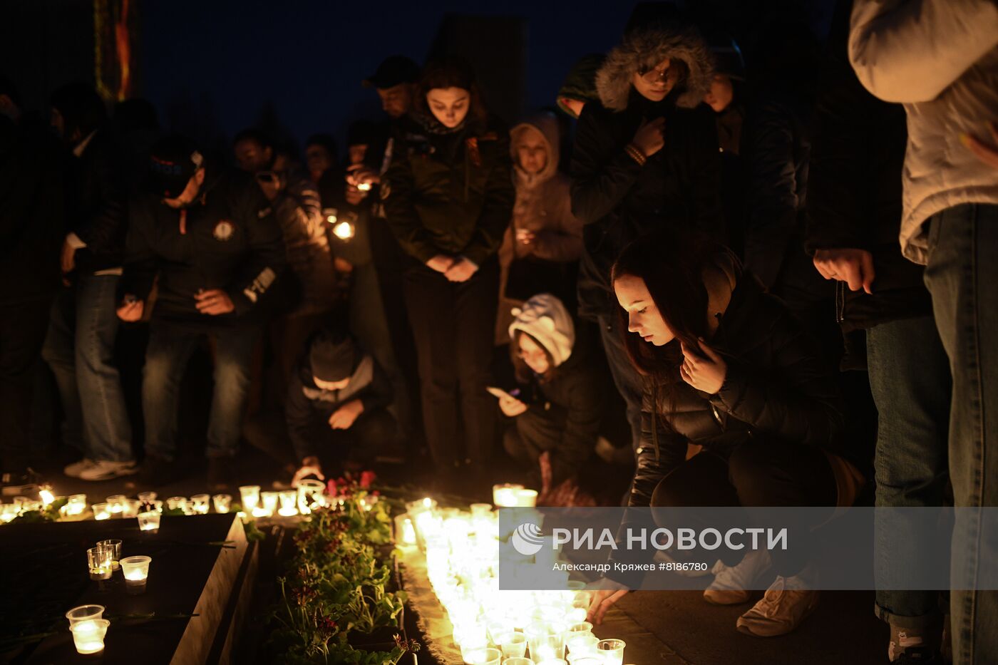 Акция "Свеча памяти" в Новосибирске