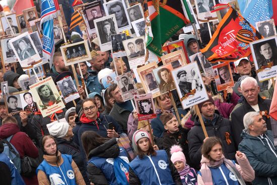 Шествие "Бессмертный полк" в регионах России