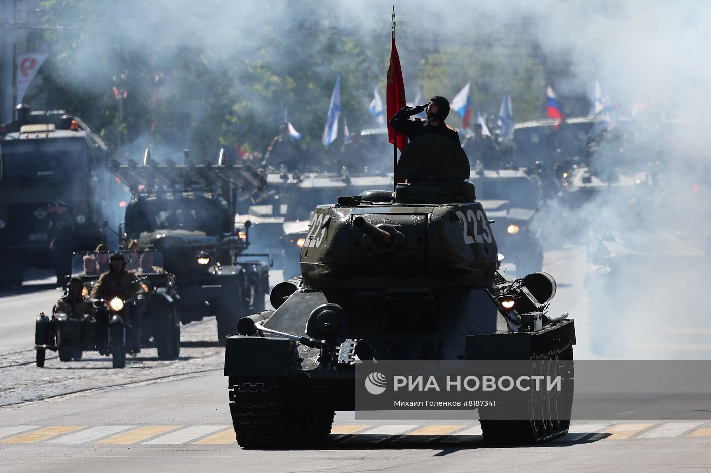 Празднование Дня победы в регионах России