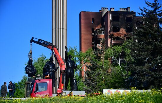 Празднование Дня Победы в Мариуполе