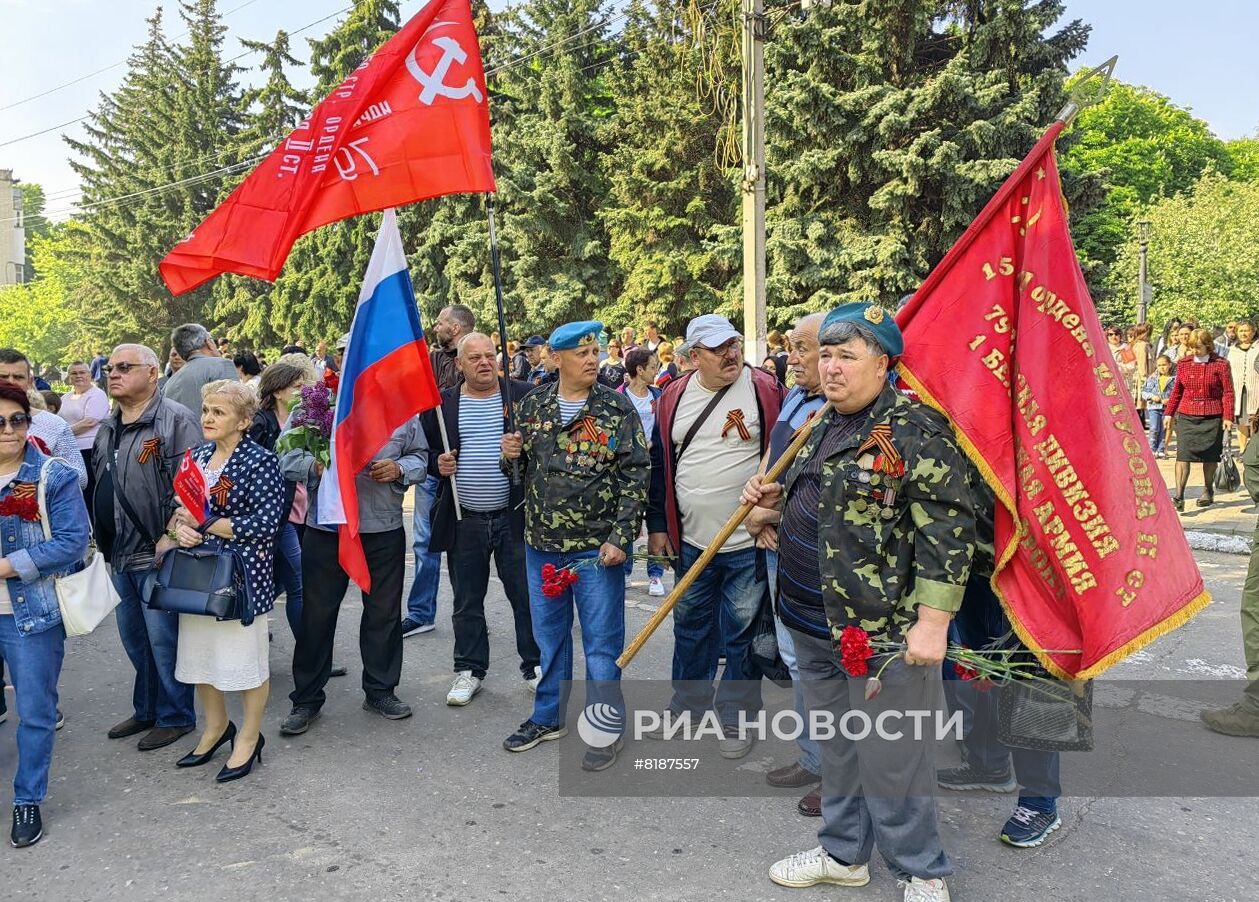 Празднование Дня Победы на освобождённых территориях Харьковской области