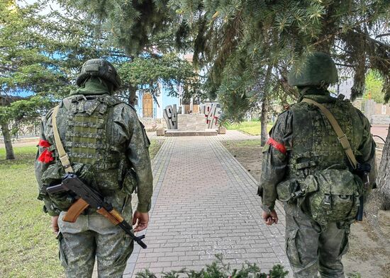 Празднование Дня Победы на освобождённых территориях Харьковской области