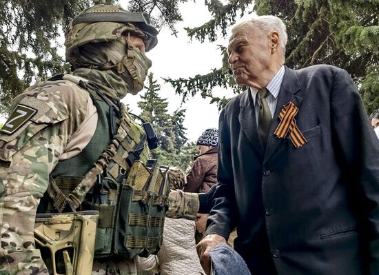 Празднование Дня Победы на освобождённых территориях Харьковской области