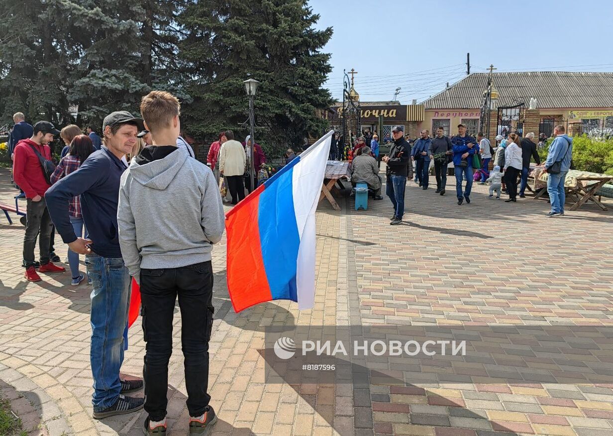 Празднование Дня Победы на освобождённых территориях Харьковской области