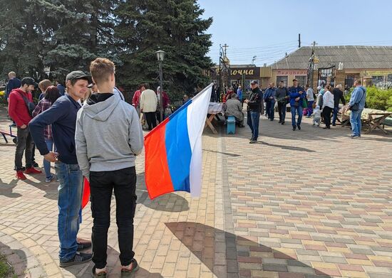 Празднование Дня Победы на освобождённых территориях Харьковской области