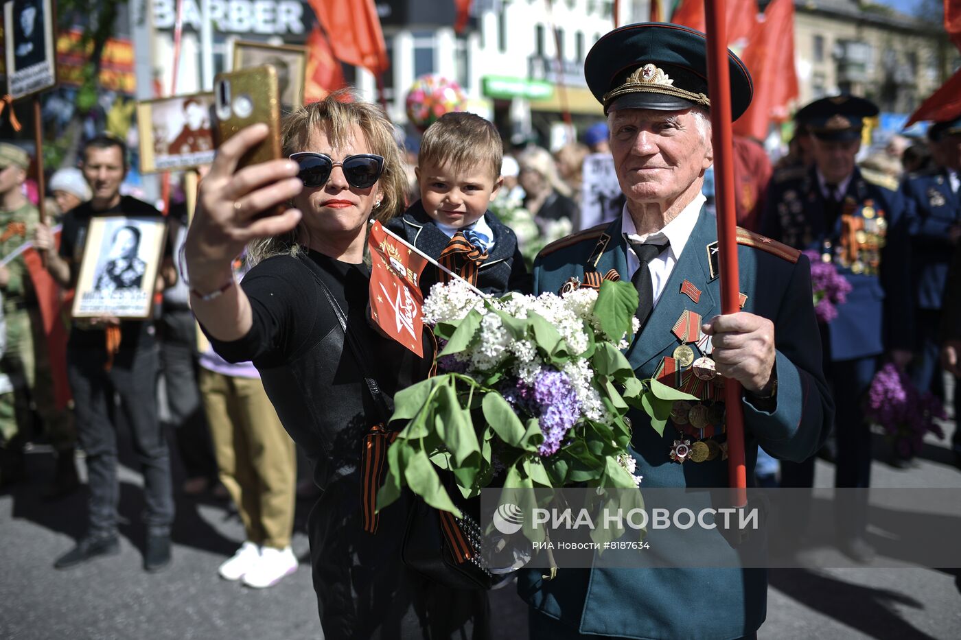 Акция "Бессмертный полк" в Мелитополе