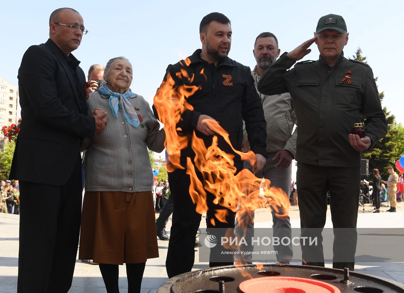 Празднование Дня Победы в Мариуполе