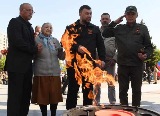 Празднование Дня Победы в Мариуполе