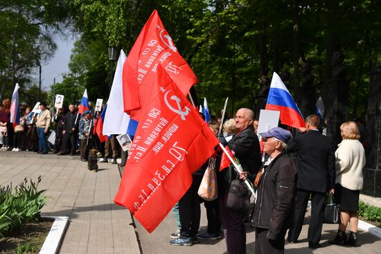 Празднование Дня Победы на освобождённых территориях Харьковской области