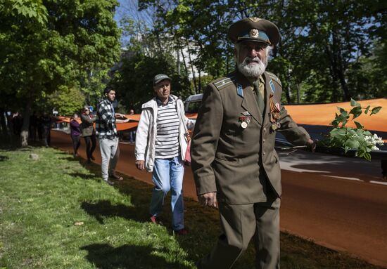 Празднование Дня Победы в Мариуполе