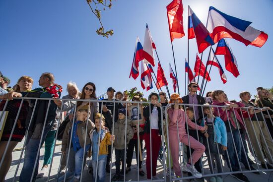 Празднование Дня победы в регионах России