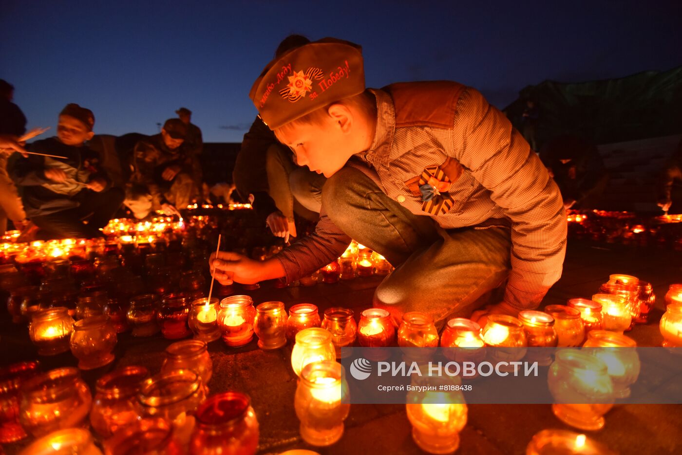Акция "Свеча памяти" в Донецке