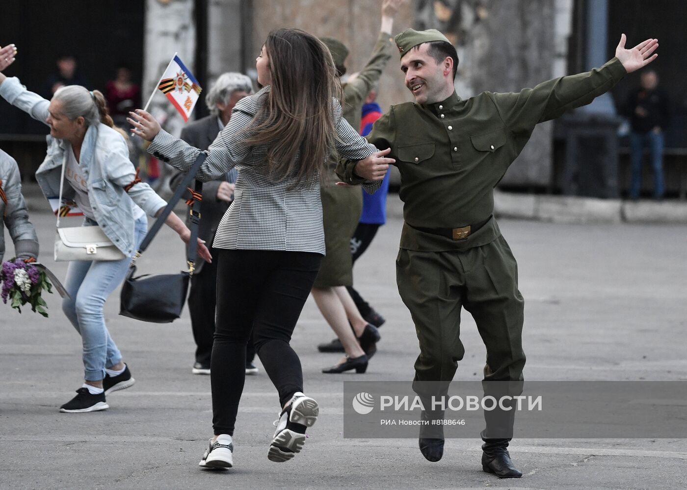 Празднование Дня Победы в Мелитополе