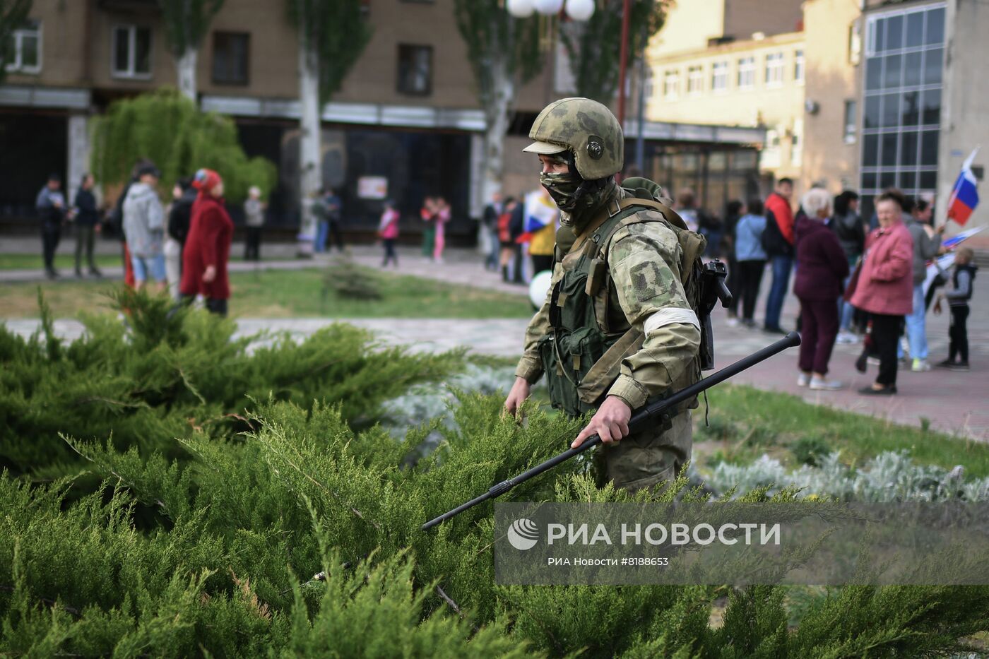 Празднование Дня Победы в Мелитополе