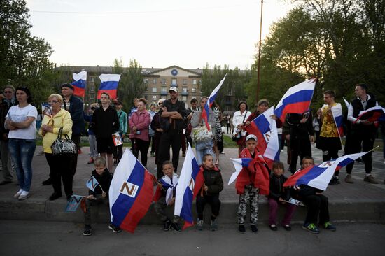 Празднование Дня Победы в Мелитополе