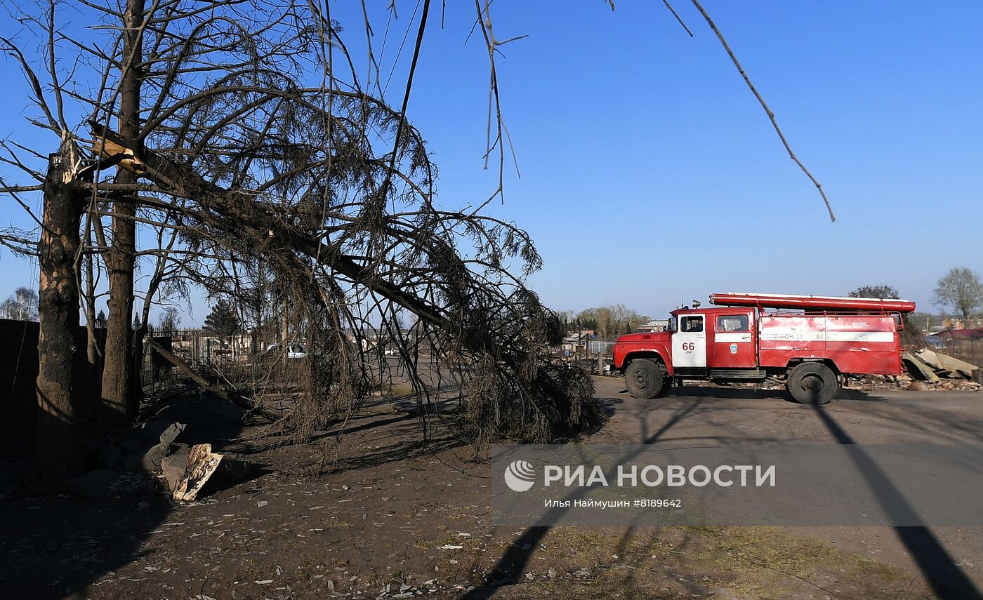 Последствия природных пожаров в Красноярском крае