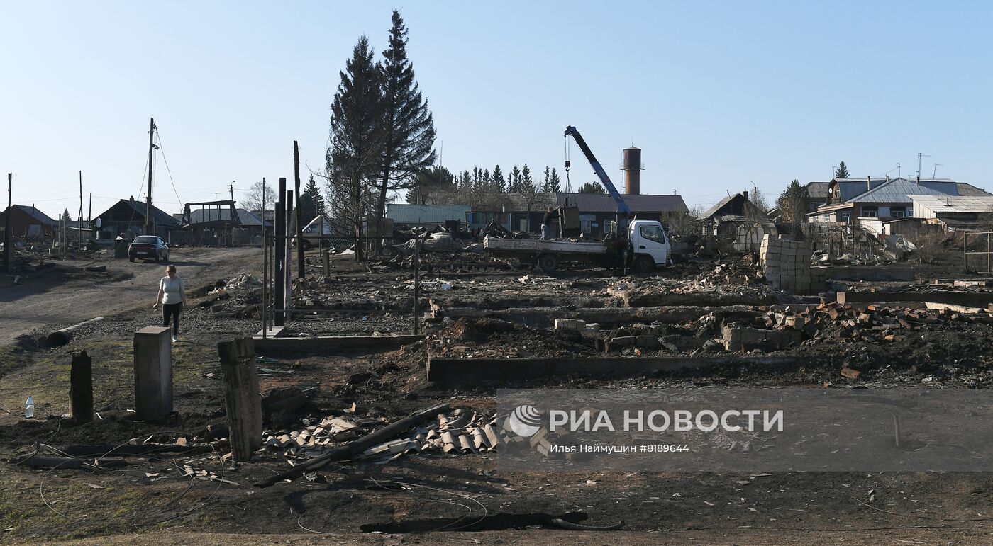 Последствия природных пожаров в Красноярском крае