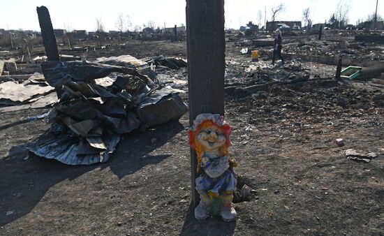Последствия природных пожаров в Красноярском крае