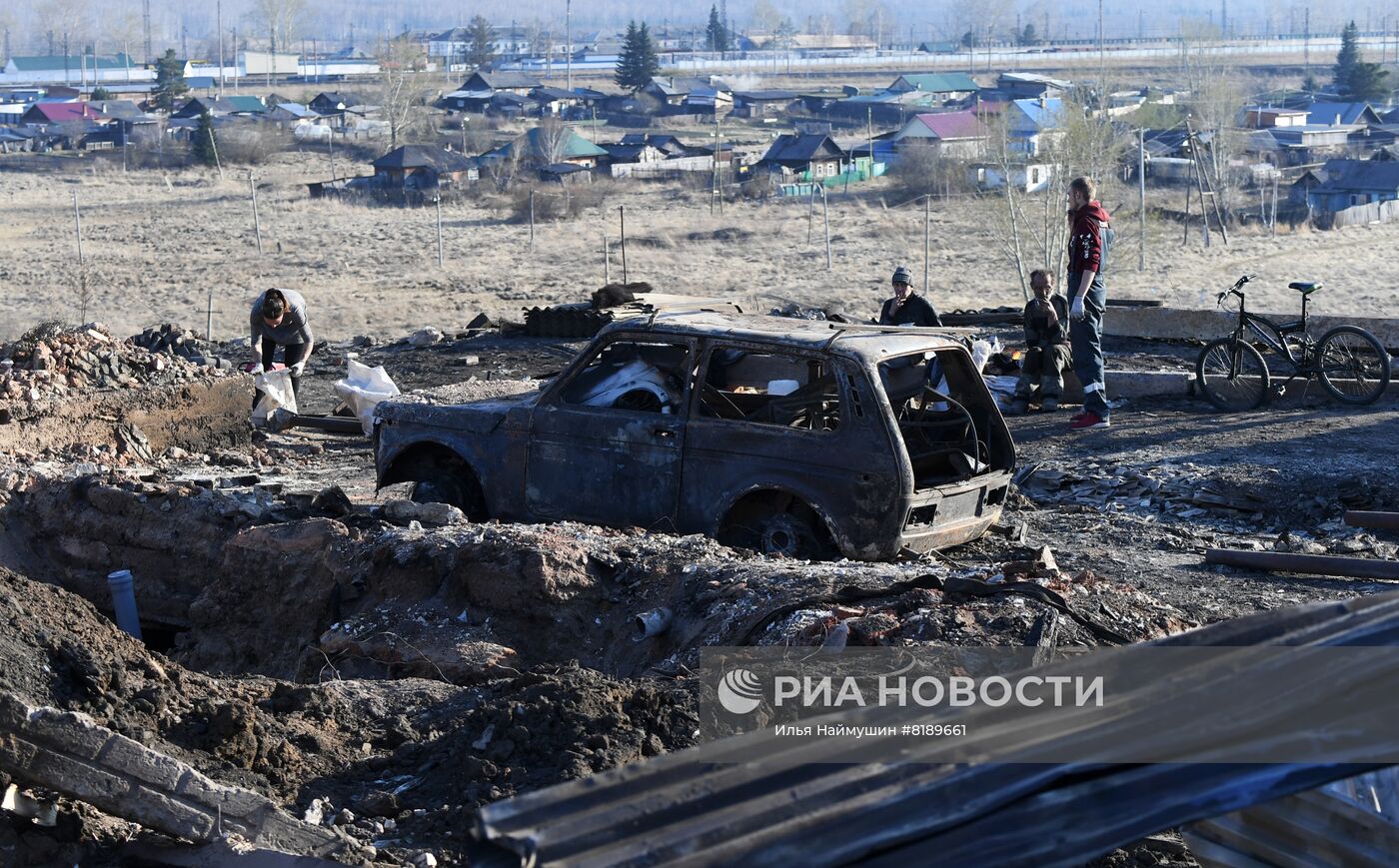 Последствия природных пожаров в Красноярском крае