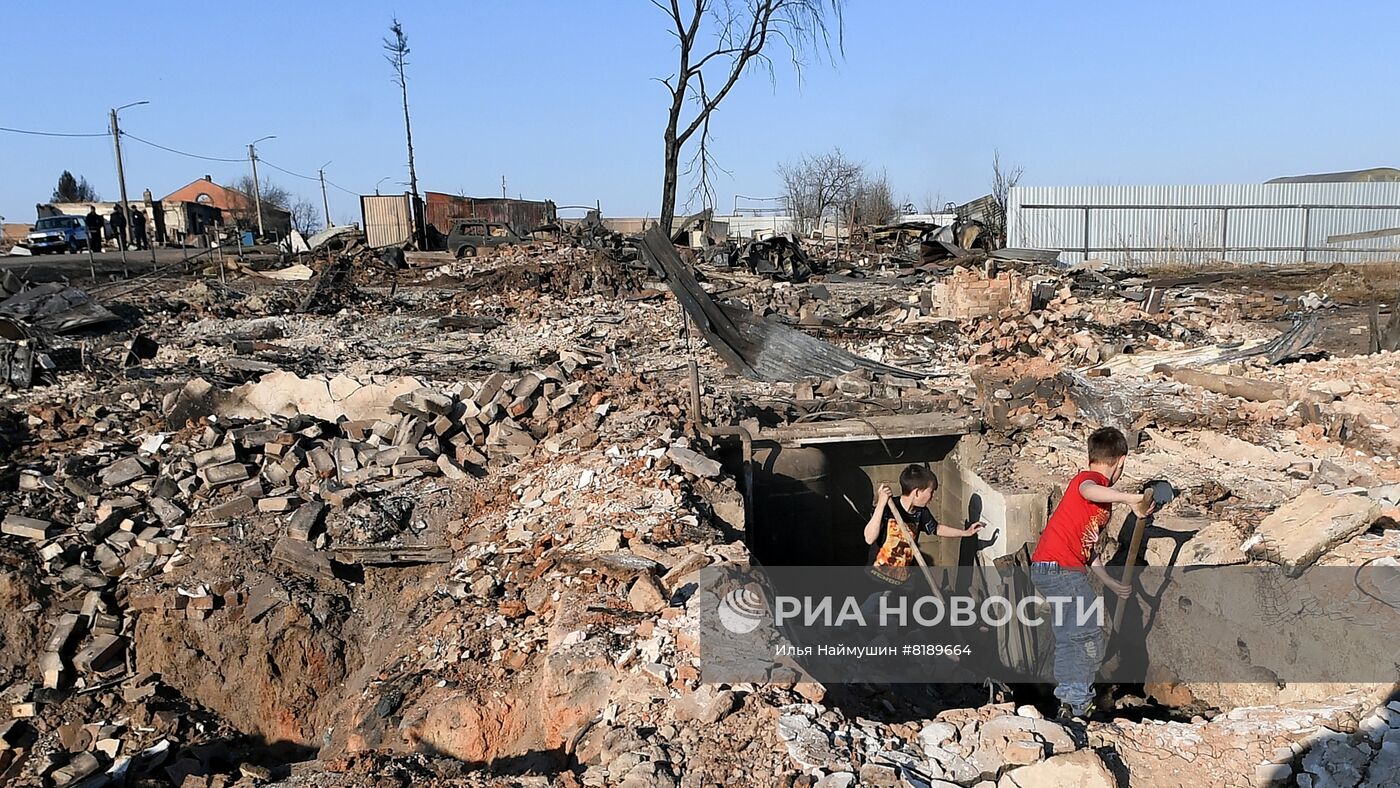 Последствия природных пожаров в Красноярском крае