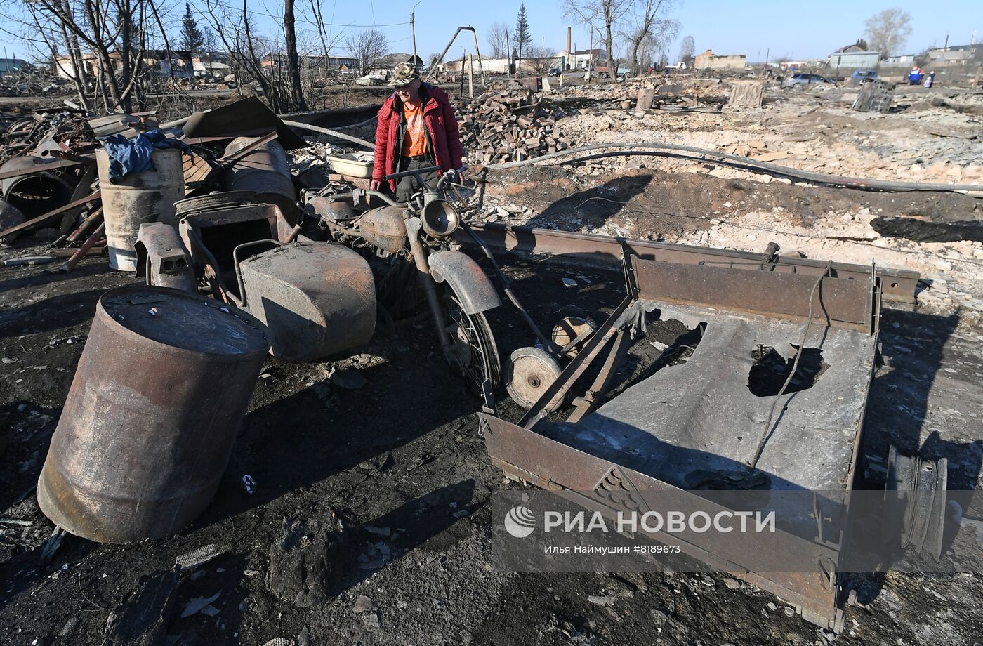 Последствия природных пожаров в Красноярском крае