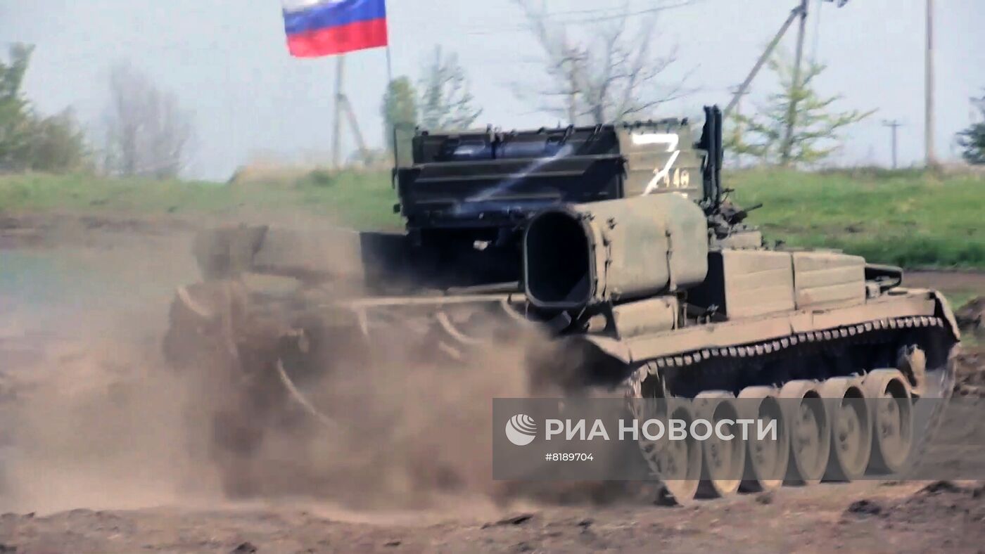 Работа ремонтных подразделений ВС РФ в ходе проведения специальной военной операции