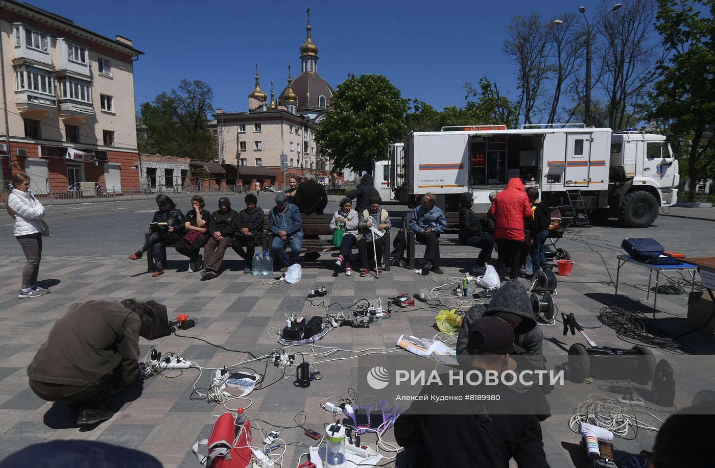 Работа МЧС РФ в Мариуполе