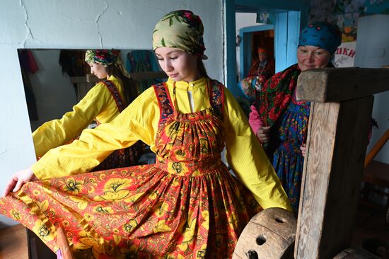 Фольклорный коллектив семейских в Забайкалье