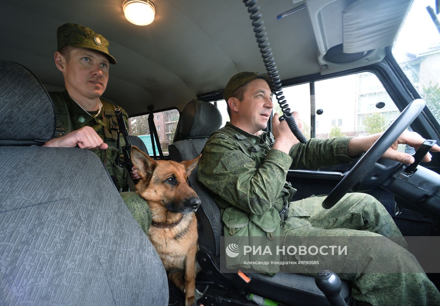 Работа пограничного управления ФСБ РФ на границе с Казахстаном