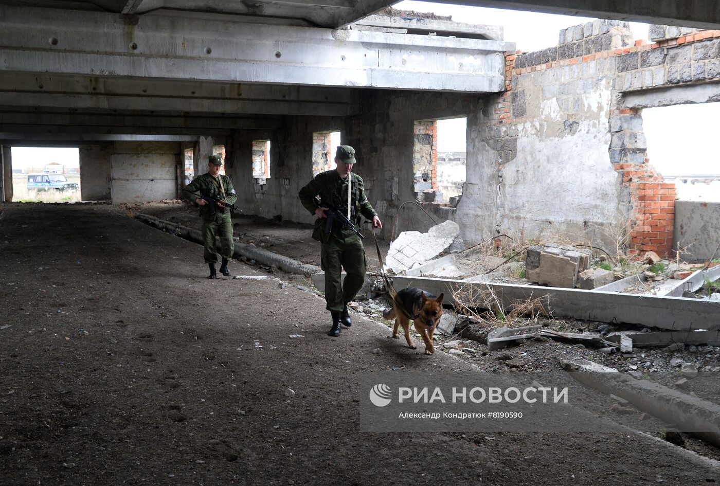 Работа пограничного управления ФСБ РФ на границе с Казахстаном