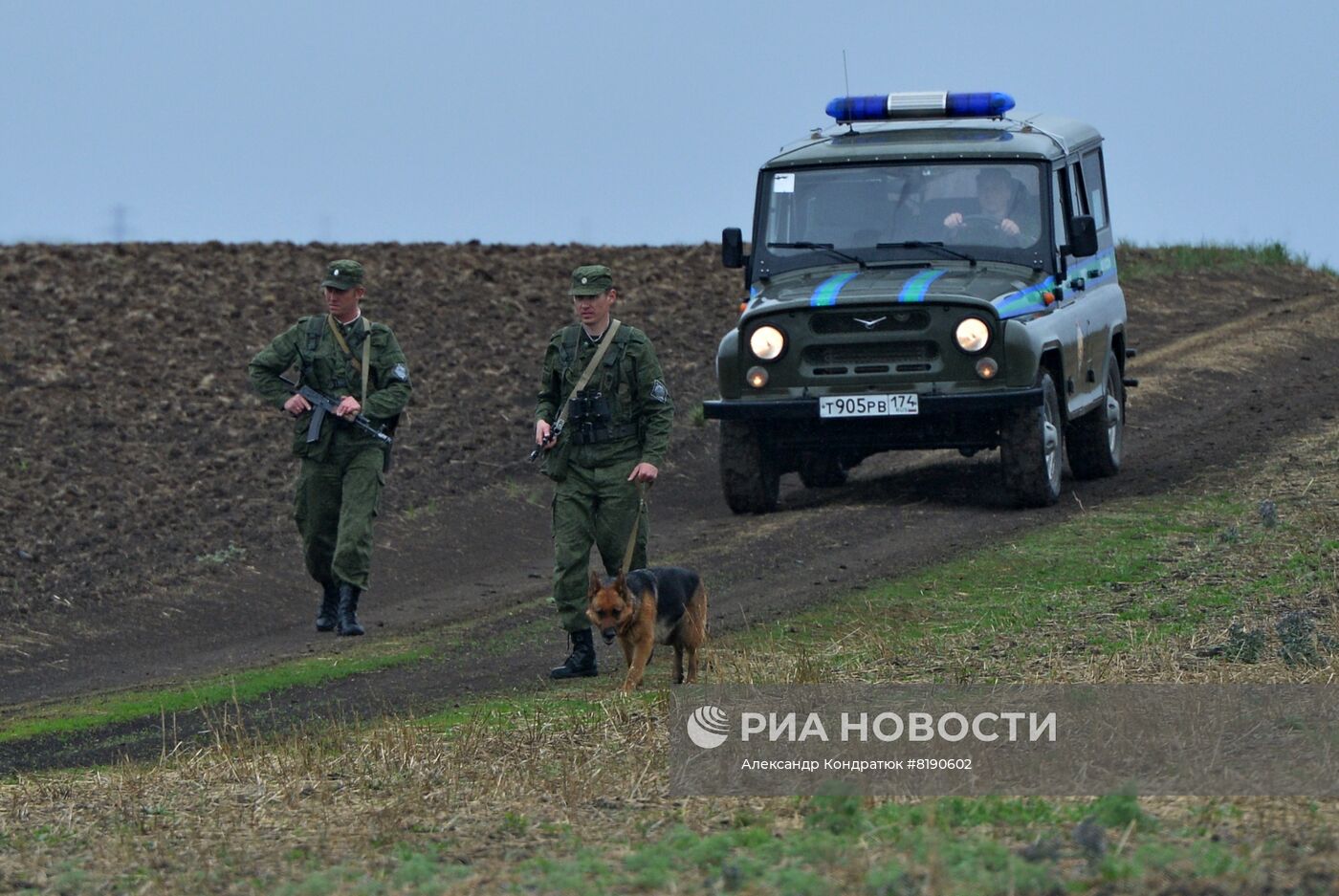 Работа пограничного управления ФСБ РФ на границе с Казахстаном