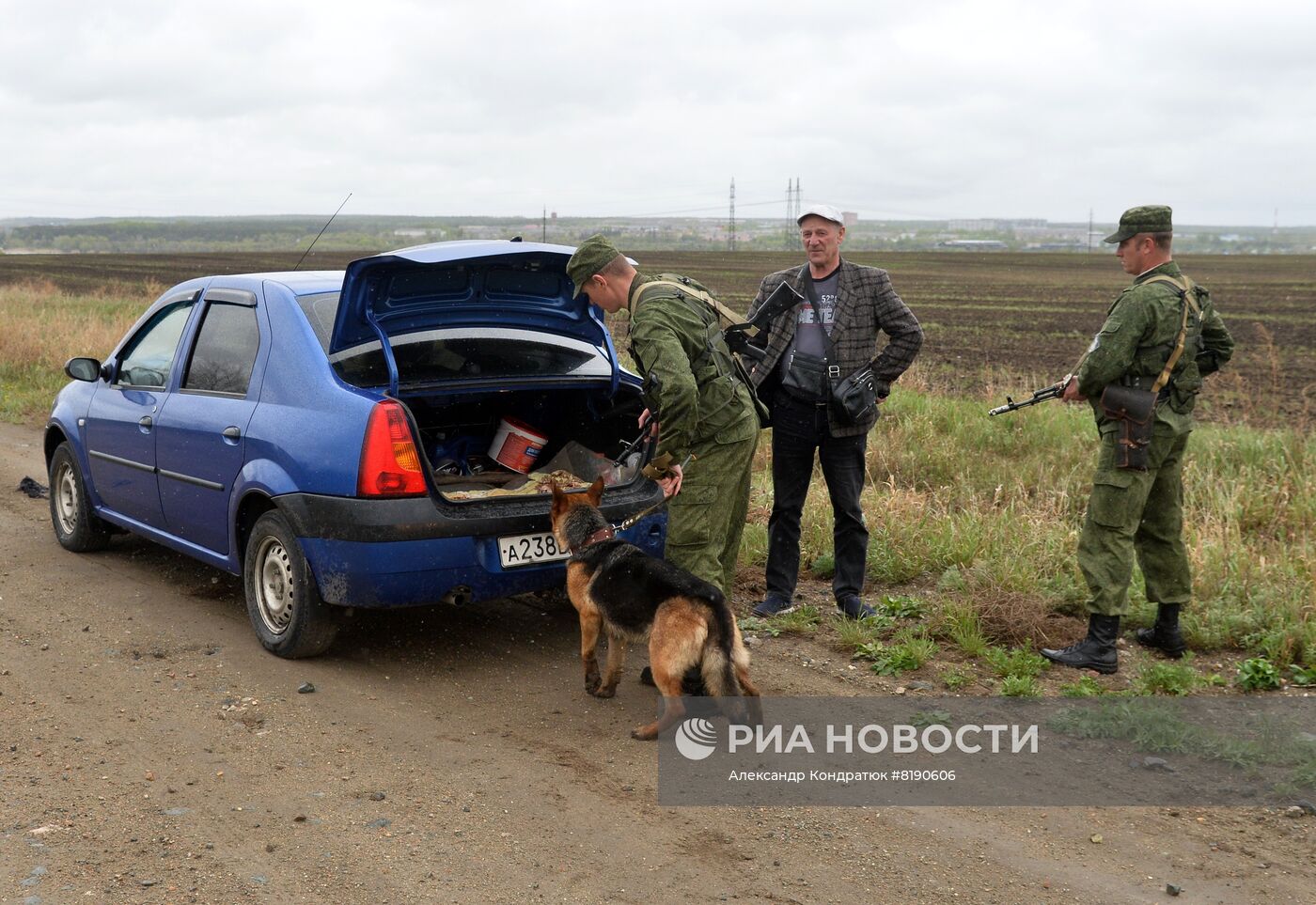 Работа пограничного управления ФСБ РФ на границе с Казахстаном