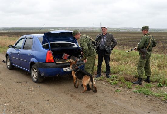 Работа пограничного управления ФСБ РФ на границе с Казахстаном