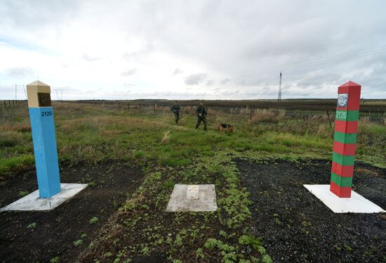 Работа пограничного управления ФСБ РФ на границе с Казахстаном