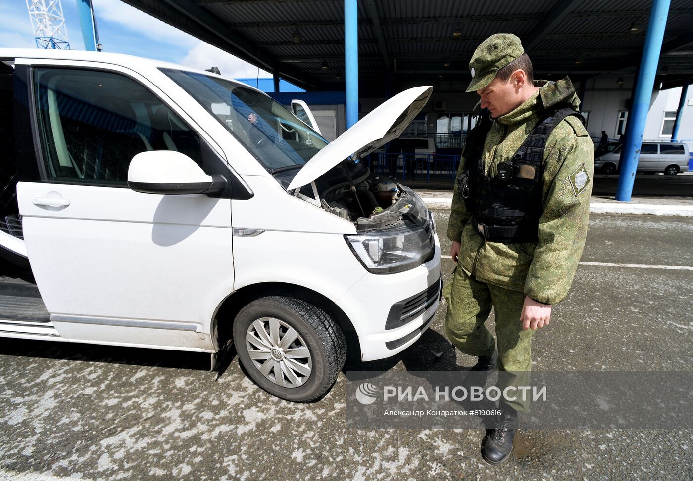 Работа пограничного управления ФСБ РФ на границе с Казахстаном