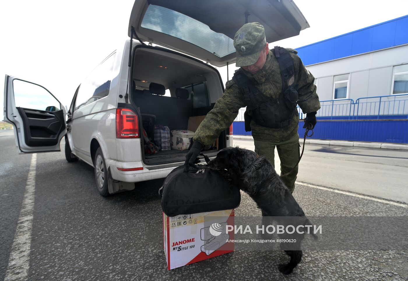 Работа пограничного управления ФСБ РФ на границе с Казахстаном