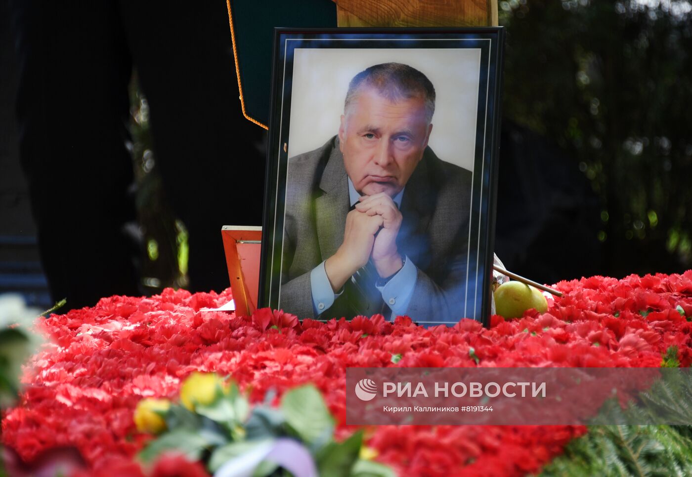 Мероприятия памяти В. Жириновского на Новодевичьем кладбище