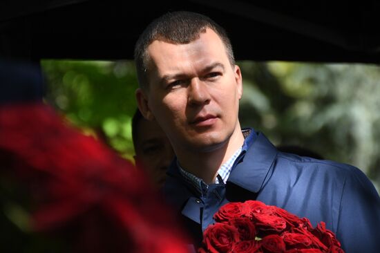 Мероприятия памяти В. Жириновского на Новодевичьем кладбище