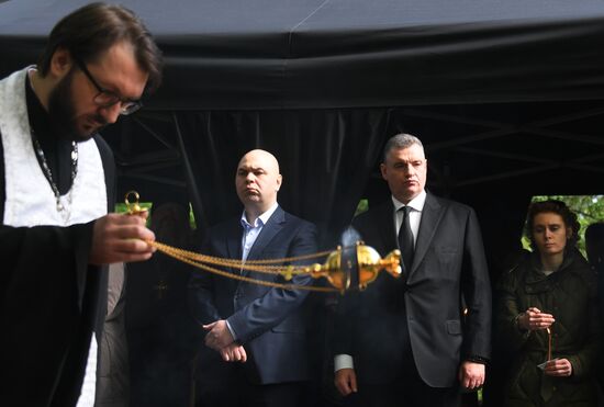 Мероприятия памяти В. Жириновского на Новодевичьем кладбище