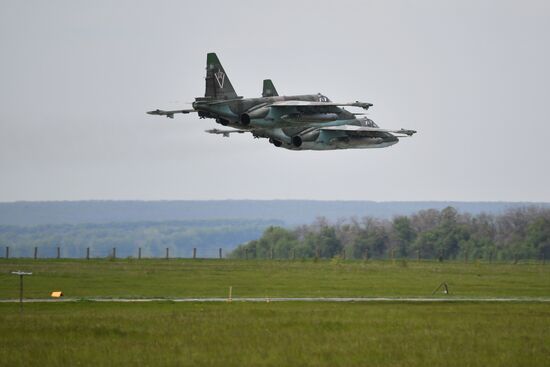 Работа штурмовой авиации ВС РФ на Харьковском направлении